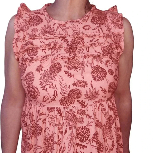 Universal Thread Peach & Coral XS Tiered Dress - Picture 10 of 10
